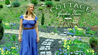 Cottage Garden Tour Springtime gardentour cottagegarden [upl. by Yelir101]