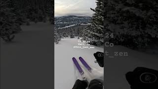 112524 Powder skiing In backcountry colorado skills skiing fun snow ski skier ski [upl. by Sulecram]