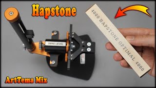 Hapstone 4000 SemiNatural Whetstone  I finish sharpening my knife on Hapstone RS knife sharpener [upl. by Emil436]