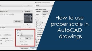 How to use proper scale in AutoCAD drawings  Part 1 of 2 [upl. by Uriiah]