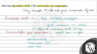 Man has dicondylic skull with craniostylic jaw suspension [upl. by Idnil861]