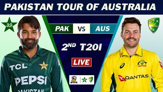 PAKISTAN vs AUSTRALIA 2nd T20 MATCH LIVE SCORES  PAK vs AUS MATCH LIVE COMMETNARY [upl. by Landsman]