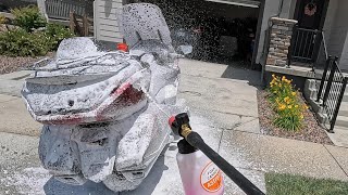 The Goldwing Gets a Foam Cannon Bath [upl. by Eirffej]