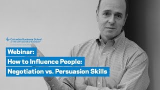 How to Influence People Negotiation vs Persuasion Skills [upl. by Bernardine]