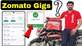 Zomato Gigs kya hai  Zomato Gig rate Card review  Zomato gig book  Zomato Gig payout 2022 [upl. by Laaspere]