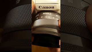 Canon M50 mark ii lenses settings explained in under 20 seconds  shorts [upl. by Clemmie623]