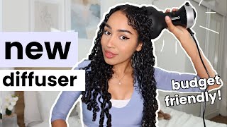 TESTING THE DIFFON DIFFUSER FOR CURLY HAIR Watch this before you spend  on any other ones 👀 [upl. by Papert]