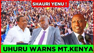 Ruto Atawamaliza Uhuru Kenyatta Sends Warning to MtKenya People after Gachaguas Impeachment [upl. by Barrow]