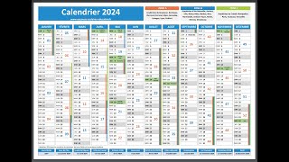 Savoir lire un calendrier [upl. by Namara]