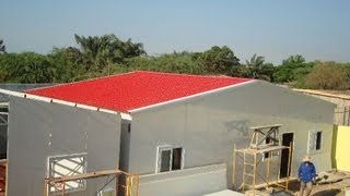 Steel prefab homes kits sandwich panels for self building [upl. by Nwatna498]