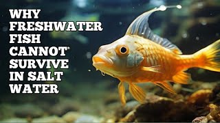 WHY FRESHWATER FISH CANNOT SURVIVE IN SALTWATER [upl. by Nairdna]