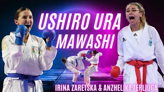 USHIRO URA MAWASHI GERI by IRINA ZARETSKA amp ANZHELIKA TERLIUGA [upl. by Goldshell]