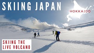 SKIING JAPAN Skiing the live volcano of Mt Tokachi [upl. by Roda]