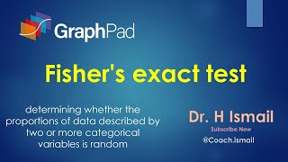 How to perform Fishers exact test in GraphPad Prism  Statistical Analysis  URDU  Dr H Ismail [upl. by Ellehcir925]