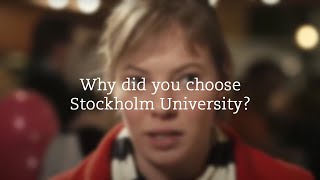 Why did you choose Stockholm University Orientation Day January 2015 [upl. by Wivina]