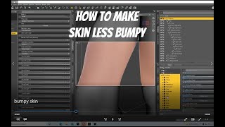 Making skin less bumpy in Daz3d [upl. by Cerell378]