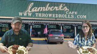 Lamberts Cafe in Sikeston Missouri Home of the Throwed Roll [upl. by Novikoff]