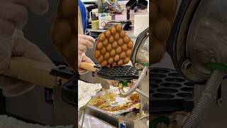 Waffles with ice cream waffles food cooking yummy icecream explore honkong [upl. by Spiros]