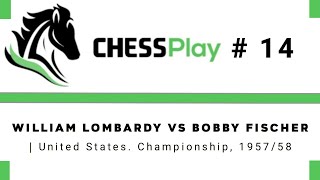 William Lombardy vs Bobby Fischer  United States Championship 195758 [upl. by Teferi]