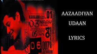 Aazaadiyan – Udaan Lyrics HINDI  ROM  ENG  Amit Trivedi [upl. by Magna]