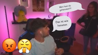 Melina hört das Wort „heiraten“ und ist direkt da 😂  EliasN97 Clips [upl. by Asilahs]