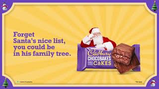 Cadbury Chocobakes Choc Layered Cakes presents ‘Are you related to Santa’ [upl. by Aioj947]