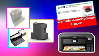 CAMBIO de Almohadillas EPSON L4150 L3110 L3150  lavado de almohadillas Epson [upl. by Iaka961]