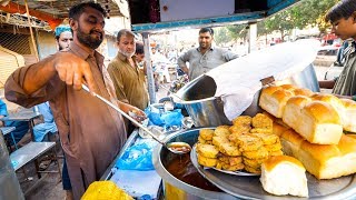 Breakfast in LYARI KARACHI  Street Food in Former Danger Zone in Pakistan [upl. by Enylecoj162]