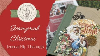 Steampunk Christmas Journal Flip Through [upl. by Saoj]