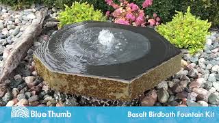 Basalt Birdbath Fountain [upl. by Cailean]