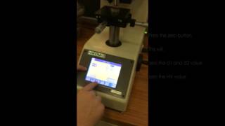 How to measure Vickers hardness on microindenter [upl. by Geller]