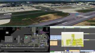 EGKKGND  Gatwick Ground  Vatsim UK ATC  0906  Towerview Part 5 [upl. by Anaoy692]