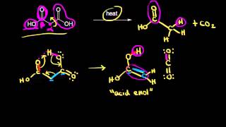 Decarboxylation  Carboxylic acids and derivatives  Organic chemistry  Khan Academy [upl. by Spain]