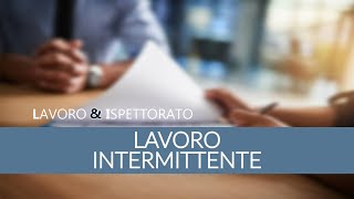 Lavoro intermittente tutte le novità [upl. by Alejoa]