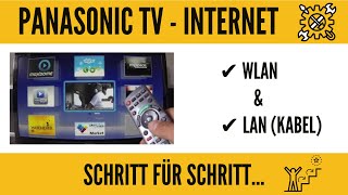 Panasonic TV Internet Einrichtung Wlan fähig machen GANZ EINFACH [upl. by Simona979]