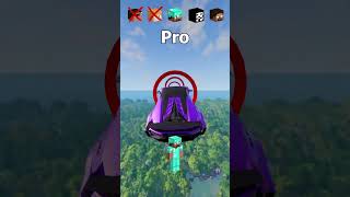 NOOB vs Girl vs PRO vs HACKER vs HEROBRINE Car Jump Challenge 😂 🚗 shorts beamngdrive [upl. by Daas]