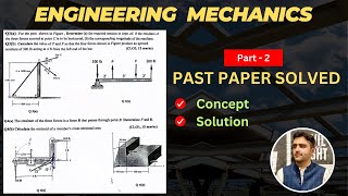 Engineering Mechanics Midterm pastpaper spring 23 Part2 cedengineeringacademy statics [upl. by Mobley481]