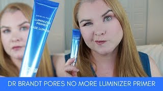 Dr Brandt Pores No More Luminizer Primer Review and Demo [upl. by Aronal454]