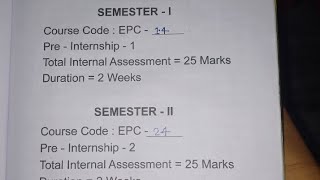 EPC 14 amp 24  Pre Internship File Sessional Work BED 1st amp 2nd Semester  Panjab University [upl. by Cattan]