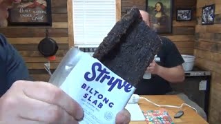 Stryve Biltong Slab Mukbang Review  Keto and Paleo Diet  Mans World ep 12 [upl. by Adnamahs704]