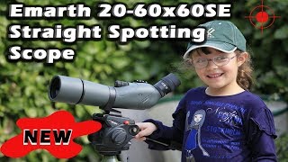 Best Spotting Scope  An InDepth Emarth 2060x60SE Straight Spotting Scope Review 2018 Hunting [upl. by Ahsiekrats367]