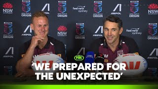 Billy Slater gives an update on Reece Walsh  QLD Maroons Press Conference  Fox League [upl. by Ennovahc]