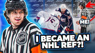 REFFING AN NHL HOCKEY GAME MICD UP REF [upl. by Lari11]