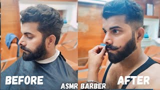 Relaxing ASMR Haircut amp Beard Trim  Ultimate Tingle Experience Barbershop [upl. by Shere931]