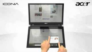 Acer Iconia Dual Display Touchbook Tablet PC [upl. by Colburn]