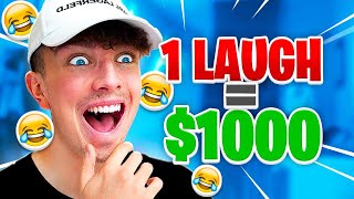 MAKE MORGZ LAUGH WIN 1000  Challenge [upl. by Yenalem]