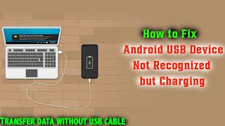 Fix USB Cable Only Charging Not Transferring Data [upl. by Hakilam]