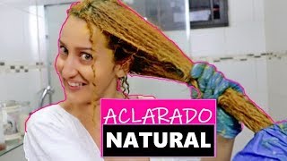 Cómo ACLARAR a Rubio el Cabello Naturalmente en Casa 😜 EN 1 Día😍YULIE CABEL [upl. by Ydnar]