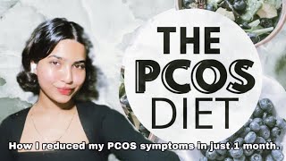 PCOS DIET  SIMPLE PCOS DIET acne periods pcosproblems pcosfood [upl. by Adien563]