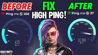 How To Fix HIGH PING Instantly In COD MOBILE  Top 10 Best Settings To Get LOW PING and Fix LAG CODM [upl. by Bekaj]